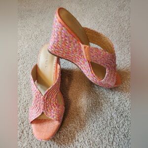 Marc Fisher Women's Kalisha Wedge Slip-On Sandal, Size 8.5 New